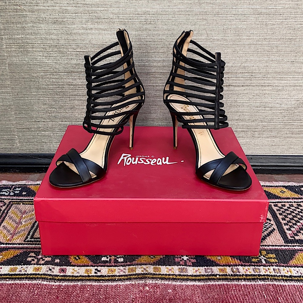 Jerome C. Rousseau strappy stiletto sandals/bootie